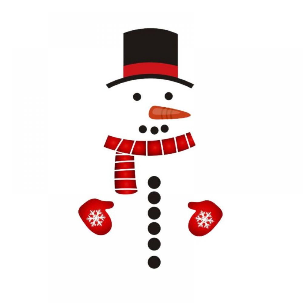 Christmas Snowman Sticker Xmas Decal Decoration For Fridge Kitchen Unit Or Door 