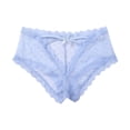 thumbnail image 3 of VISgogo Bragas de encaje transparentes sexy para mujer, calzoncillos de color sólido, rojo vino / negro / púrpura / azul VISgogo moda, 3 of 9