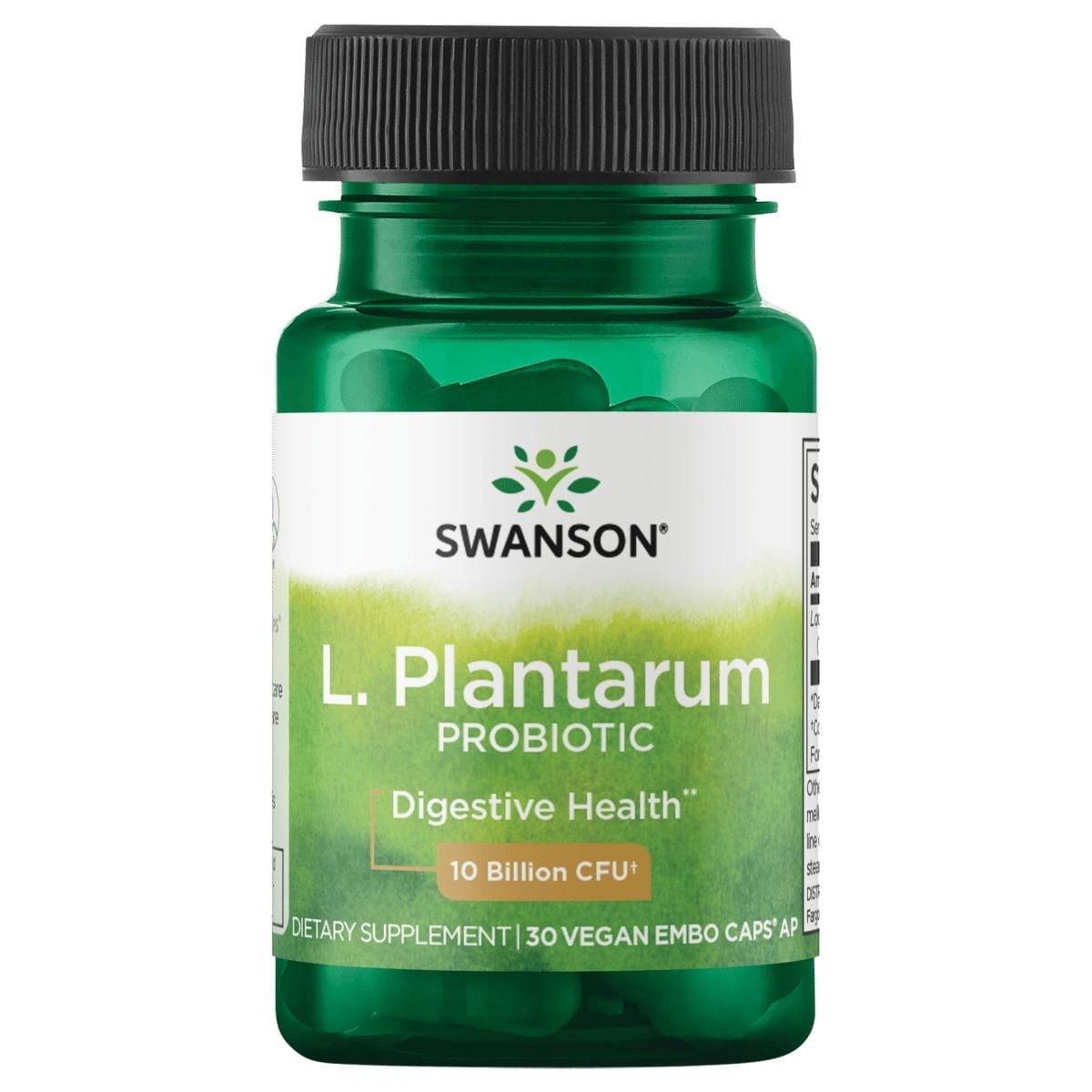 Swanson L. Plantarum - Digestive Supplement Promoting Gastrointestinal Balance & Bowel Regularity - Natural Formula to Help Reduce Bloating - (30 Veggie Capsules)