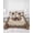 Brown Beige, variant on Quilts King Size, Western Star Brown Soft Comforter Bedding Set for Bed, Texas Stars Retro Farmhouse Buffalo Plaid Lightweight Quilted Bedspread with Pillow Cover(2 Pieces), 96x106 Inch