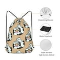 thumbnail image 5 of XMXT Waterproof Gym Bag, Cartoon Milk Drinking Drawstring Backpack for Men, s, 5 of 8