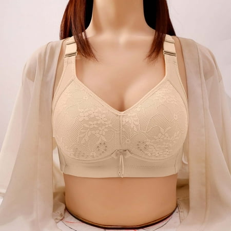 Juslio Push Up Bra Athletic Wirefree Breathable Solid Sports Bras for Women