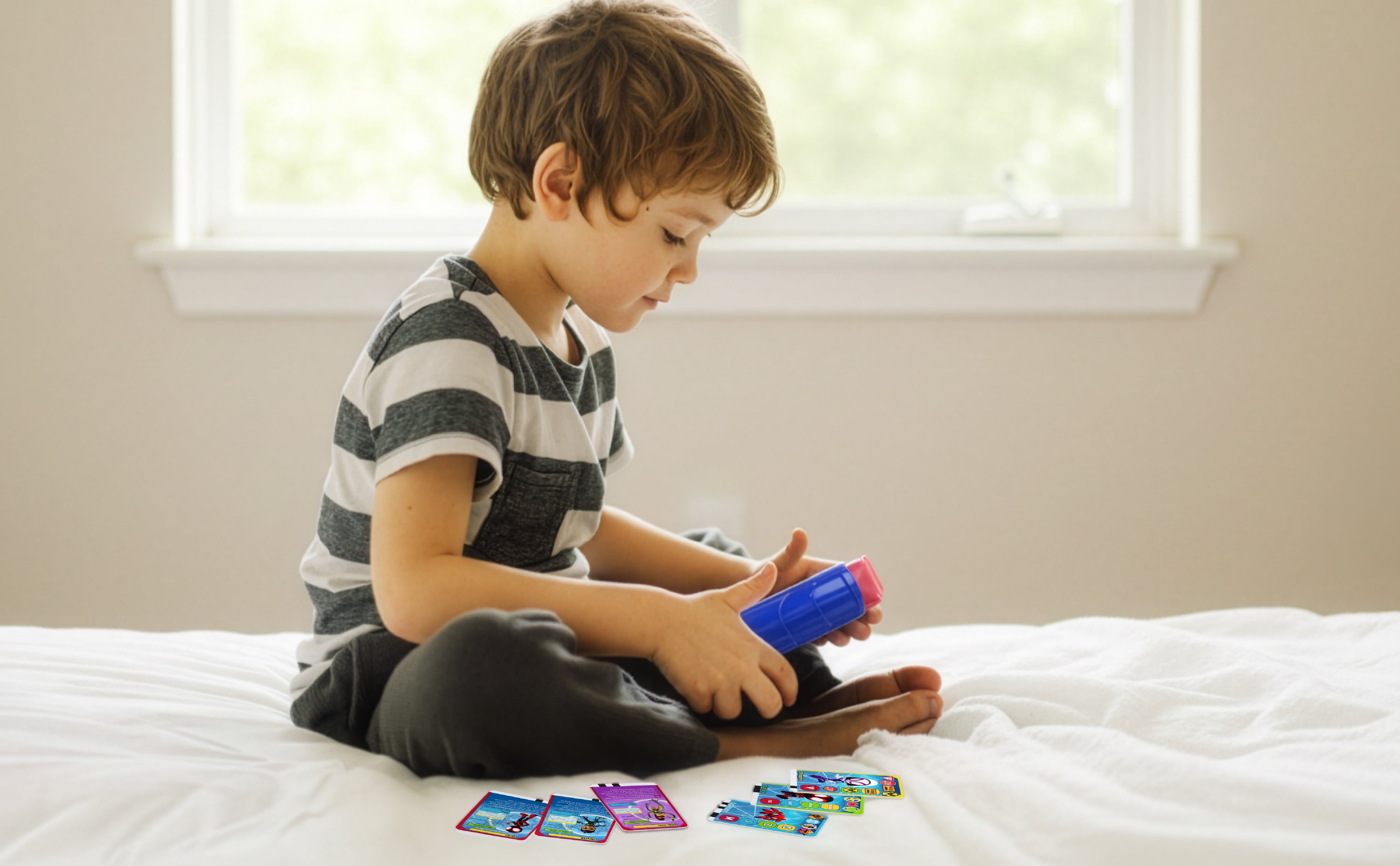 eKids Marvel Spidey and His Amazing Friends Webster Toddler Toy with Educational Games, Electronic Learning Systems