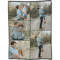 Custom Blanket - Soft, Lightweight, And Vibrant | Personalized Plush Fleece And Flannel For Photo Memories 50"X40"