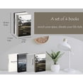 thumbnail image 6 of 4 Pack Decorative Faux Books Set for Home Aesthetic - Luyseyha Fake Hollow Books Decor for Bookshelf Coffee Table, Living Room, Bedroom, 6 of 7