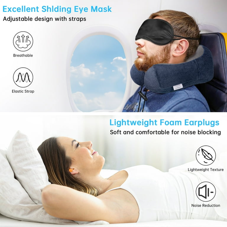 Travel Pillow with Adjustable Clasp, Removable Cover Neck Travel Pillow with Adjustable Clasp, Removable Cover Neck