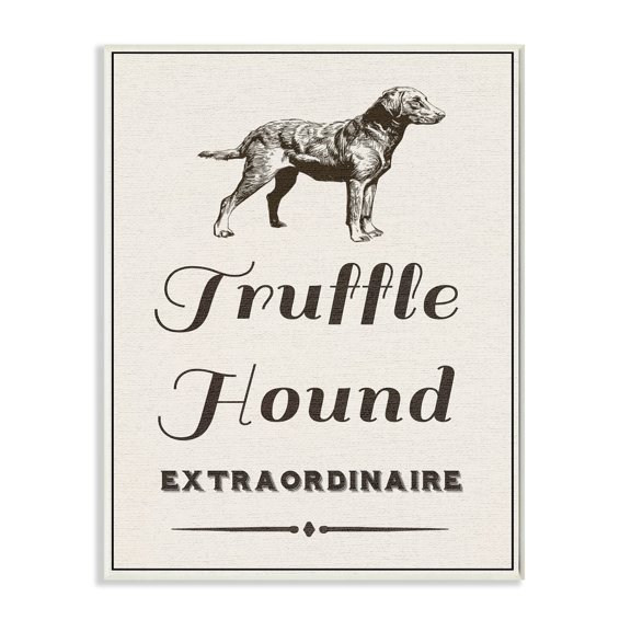 The Stupell Home Decor Collection Truffle Hound Extraordinaire Wall Art