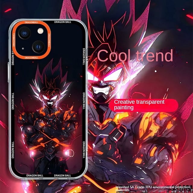Funda de teléfono de Dragon Ball Goku para Apple IPhone 14, 13, 11, 12 Pro, XR, XS Max, Protección trasera a prueba de golpes, regalo de moda