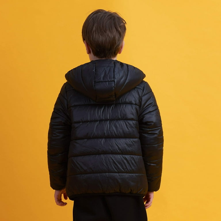 Boys Jackets Kids Designer Black Foam Padded Puffa School Warm Thick Coats 3-13Y - Foto 11