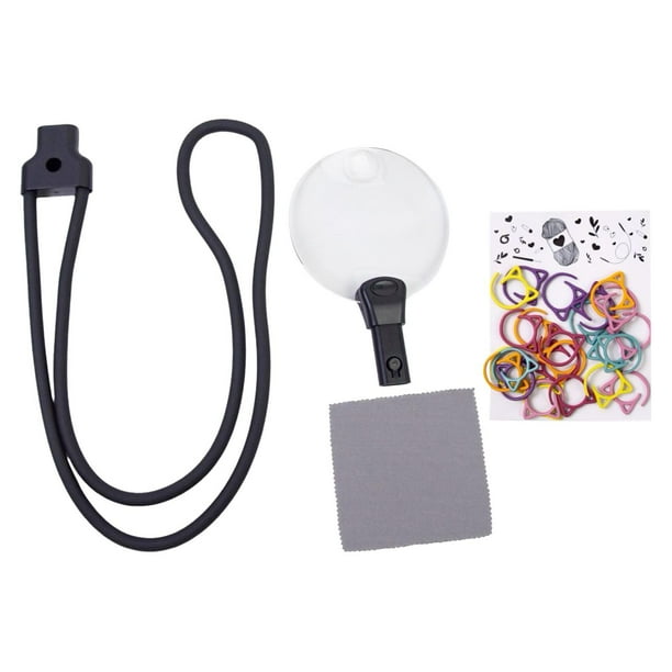 Lupa de cuello portátil, lupas de mano, accesorios, lupa de escritorio, lupas de para reparación de costura