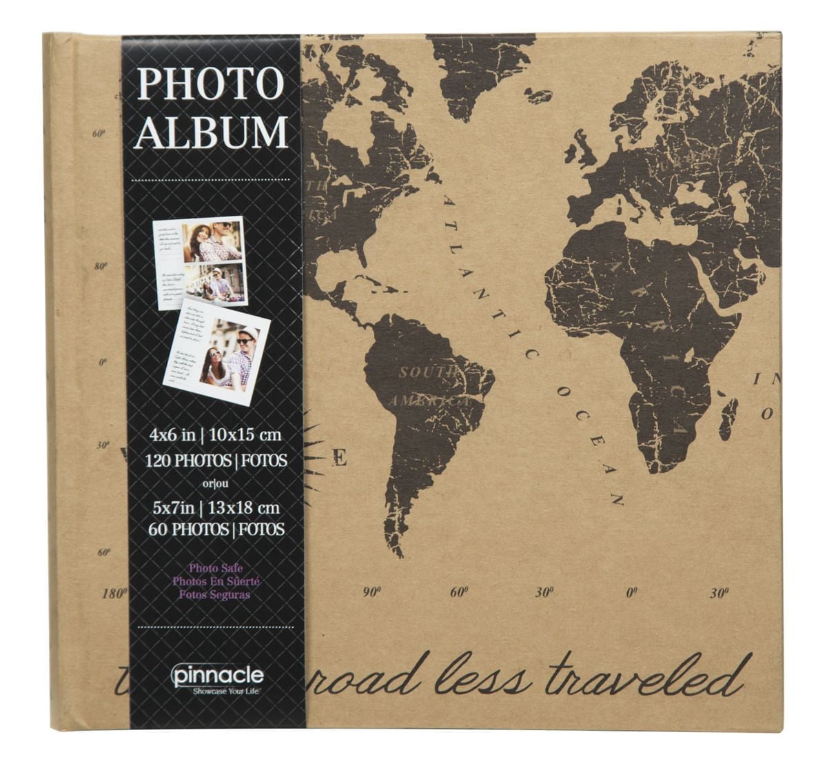 Pinnacle Frames 2-up Travel Map Photo Album