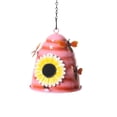thumbnail image 2 of Diceymbol Beehive Hanging Bird Feeder Outdoor Wild Bird Feeder With Ladybug Sunflower Decor Rustproof Metal Chain Feeder For Garden Patio Yard And Backyard Bird Watching, 2 of 8