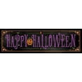 thumbnail image 2 of Marrott, Stephanie 24x10 White Modern Wood Framed Museum Art Print Titled - Happy Halloween III, 2 of 4