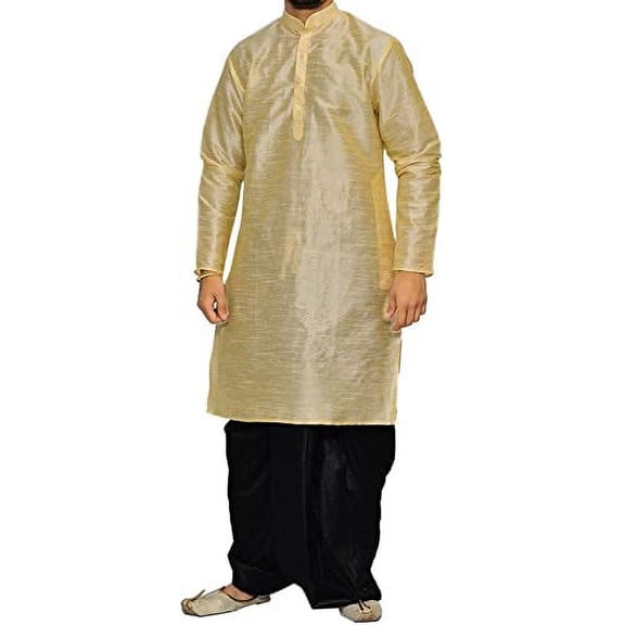 Royal Kurta Mens Silk Blend Dhoti Kurta