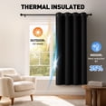 thumbnail image 3 of Blackout Curtains, 52 x 72 inch Black Curtains Set of 2 Panels, Thermal Insulated Room Darkening Curtains for Bedroom, Privacy Protection Drapes for Living Room, Bedroom,Dorm, 3 of 7