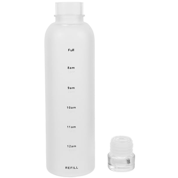 Botella de agua de 500 ml, compacta, para viaje, fría, con tapa, para deportes