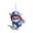 A, variant on 4th of July Cat Ornaments Independence Day Ball Hanging Decorations USA 250th Anniversary Patriotic Tree Decor Acrylic Red Blue White Ornaments for Memorial Day Party
