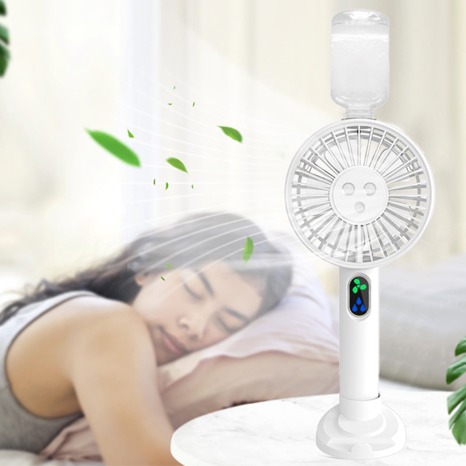Shldybc Portable Handheld Misting Fan, Rechargeable Personal Mister