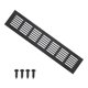 thumbnail image 1 of Cubierta de Ventilación Rectangular Uxcell 12"x2.4" con Rejilla de Ventilación y Tornillos para Gabinete Negro, 1 of 7