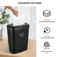 thumbnail image 2 of 12-Sheet Auto Cross-Cut Paper Shredder, CD and Credit Card Home Office Shredder with Handle & 25L Bin, 2 of 9