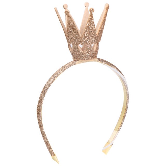 Baby Girl Shiny Crown Hairband Diadema Kid Tiara Cumpleaños Princesa Disfraz Headwear Para Niñas Mujeres ANGGREK Baby Girl Shiny Crown Hairband