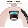 thumbnail image 4 of Pod and Grounds Single-Serve Coffee Maker, 2 in 1 One Cup Coffee Machine Compatible with K-Cup Pod & Coffee Grounds/Tea, Compact Design, 4-8oz, Pink, 4 of 5