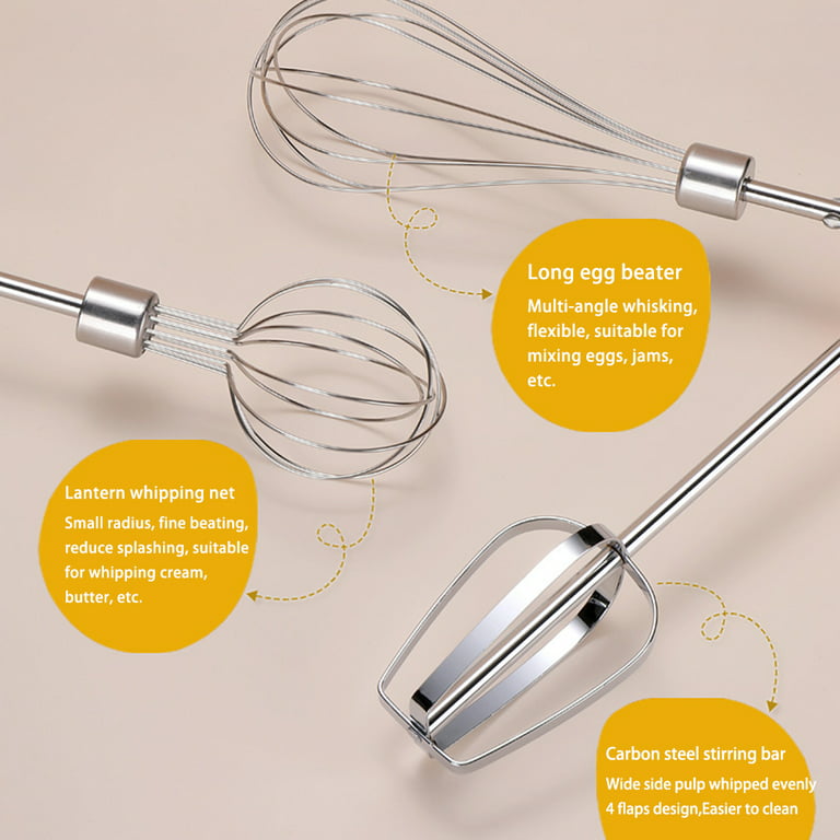 Hand Mixer Electric, USB Charging Cordless Egg Whisk Adjustable Stainless  Steel Electric Hand Mixer for Home - Yahoo Shopping