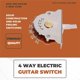 thumbnail image 5 of 4 Way Guitar Pickup Selector Switch Guitar Accessories for ST/SQ/TL Electric Guitars, 5 of 5