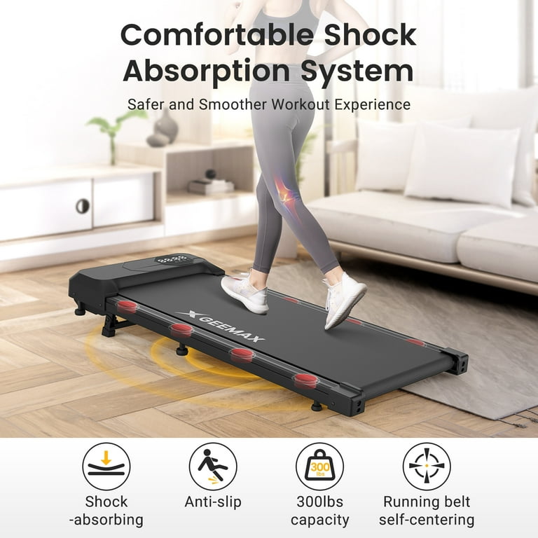 GEEMAX 2.5HP Walking Pad Treadmill, 10% Incline, ZWIFT GEEMAX 2.5HP Walking Pad Treadmill, 10% Incline, ZWIFT