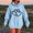 Light Blue, variant on Brondbend Womans Hoodie Womens Sweatshirt Hoodie Long Sleeved Drawstring Pocket Pullover Print Stylish Loose Fit Tops Ladies Hiking Workout Fall Winter Wear Beige