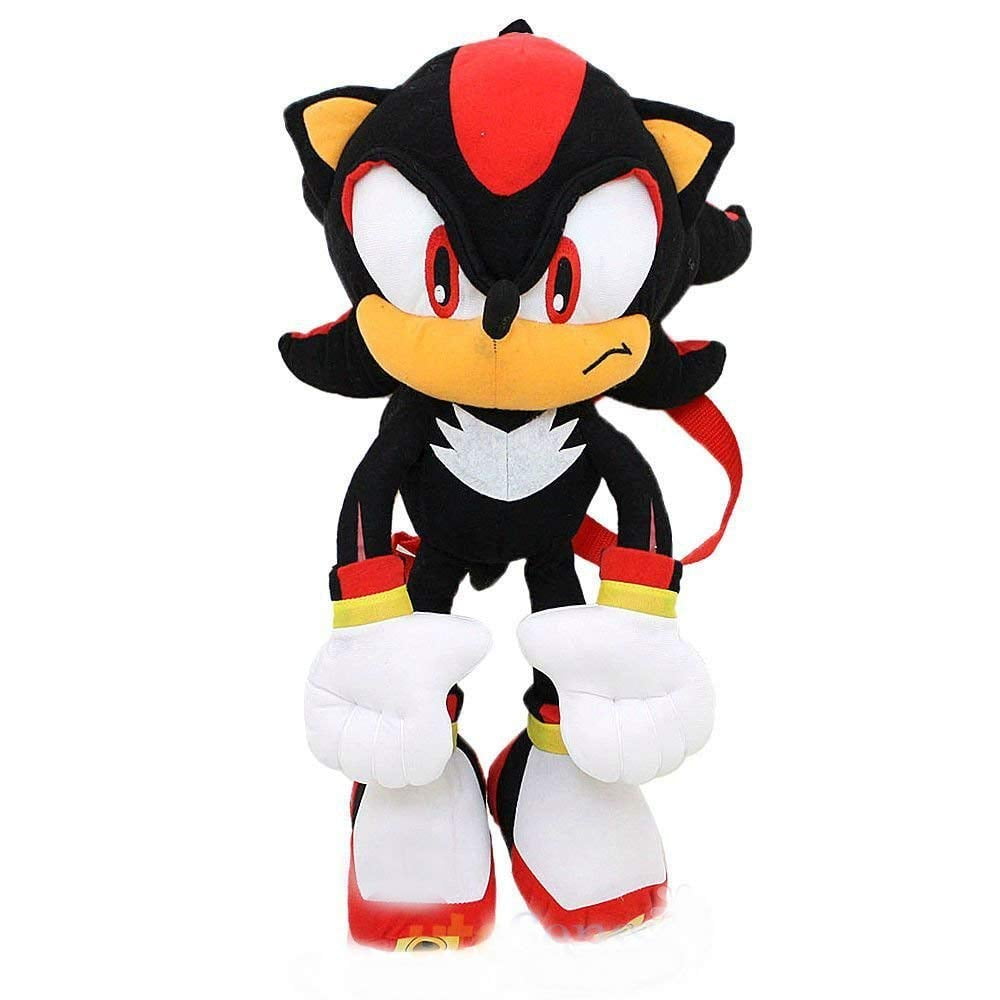 Sonic the Hedgehog 20" Plush Backpack - Black