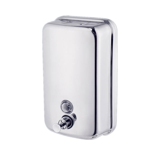 Dispensador de jabón manual de un solo cabezal Dispensador de jabón de acero inoxidable Montaje en pared Limpieza manual kenally JJ20190-01