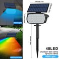 thumbnail image 1 of Focos solares de 72 LED para exteriores, impermeables, 108/136 LED, luz de pared alimentada por energía Solar, encendido/apagado automático para patio, camino de jardín, 1 of 5
