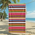 thumbnail image 4 of Microfiber Beach Towel - Super Absorbent, Thin, Compact & Portable Travel Towel for Pool, Beach, Picnic - Ideal for Adults, Men, Women & Kids - Lightweight & Quick-Drying, Multicolor Design, 4 of 6
