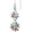 B, variant on FENGGHAO Double Sunflower Crystal Sun Catcher, Colorful Rainbow Maker Window Hanging Ornament with Prism Effects for Indoor Outdoor Garden Home Decor