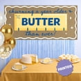 thumbnail image 2 of Big Dot of Happiness Butter Themed Kraft Paper Banner, Churning Older Birthday Party, Funny Yellow Butter Than Ever Banner, Printed Brown Paper Party Sign Decoration – 1 Count, 2 of 5