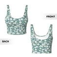 thumbnail image 5 of Picia Floral Sports Bra for Women,Padded Strappy Sports Bras Medium Support Yoga Bra with Removable Cups,Running Yoga Bra-Medium, 5 of 9