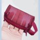 thumbnail image 4 of Fasiaou Red Mesh Storage Bags Casual Travel Mini Zipper Pouch Small Wallet Bags Nylon ID Credit Card Holder Mesh Cosmetic Bag Transparent File Bag, 4 of 6