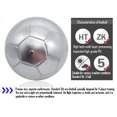 thumbnail image 4 of No. 5 (the official 11-player match ball) is a high-end machine-sewn football with a solid color design in gold and silver.,Silver, 4 of 5