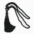 thumbnail image 4 of Elegant Lustrous Curtain Tassel Tieback, Tassel Length 8 1/2" (21.5cm), 30" Spread (76cm) (Style# TBC085), Pure Black #K9 (Jet Black) Set of 2, 4 of 6