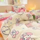 thumbnail image 2 of Sanrio My melody Kuromi Cinnamoroll Hello Kitty nuevo estampado de dibujos animados invierno leche terciopelo sábana y edredón conjunto de tres piezas, 2 of 5