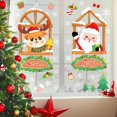 thumbnail image 2 of Navidad santa claus alce copo de nieve pegatinas electrostáticas centro comercial vidrio ventana pegatinas Feliz Navidad decoración para el hogar, 2 of 5