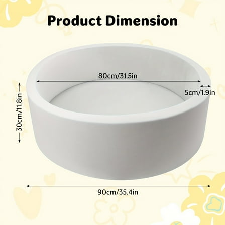 Ocean Ball Pool for Indoor Playroom Decoration, Portable Play Yard, Kid Play Tent, Christmas & Halloween Gift Foam Ball Pit,, Balls Not Includ