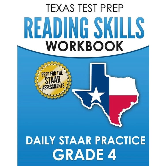TEXAS TEST PREP Reading Skills Workbook Daily STAAR Practice Grade 4: Preparation for the STAAR Reading Tests, (Paperback)