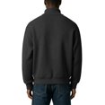 thumbnail image 5 of Fmbrln Mens Solid Color Sweatshirt Zip Up Stand Collar Knit Jacket Fall Winter Long Sleeve Fashion Tops Black 3XL, 5 of 6