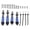 Blue Black, variant on BIMZUC RC Shocks Damper Front Rear Springs Shock Absorber Aluminum for ZD Racing DBX07 1/7 Vehicle (Blue Black) - 9.45 inches / 24 cm