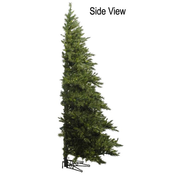 7 5 Westbrook Pine Artificial Half Wall Christmas Tree Unlit Walmart Com