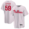 thumbnail image 1 of Camiseta clásica de béisbol blanca de Jhoan Duran de los Philadelphia Phillies, con número de estrella bordado.-XXL, 1 of 2