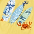 thumbnail image 4 of GYRATEDREAM Boy Short Sleeve Surfboard Print T-Shirt and Shorts Kid 2 Pcs Summer Clothes 2-7 Years, 4 of 5