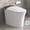 Silver grey,White, variant on One Piece Heated Seat Smart Toilet with Foot Sensor Flush, Tankless Automatic Flush Toilet without Bidet, White Night Light and Soft Close Cover, 26.9x17.8x19.6 inches